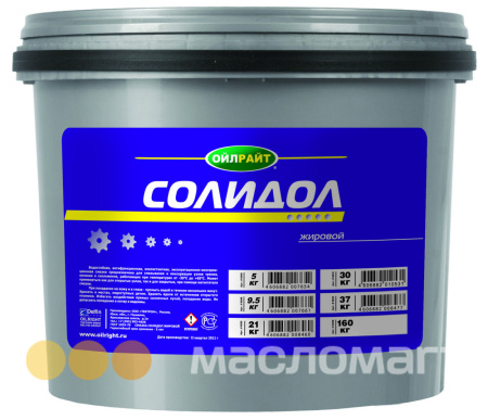 Солидол жировой OILRIGHT  5кг. /кор.2шт./